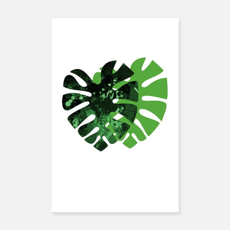 Monstera-Pflanze Poster 20x30 cm