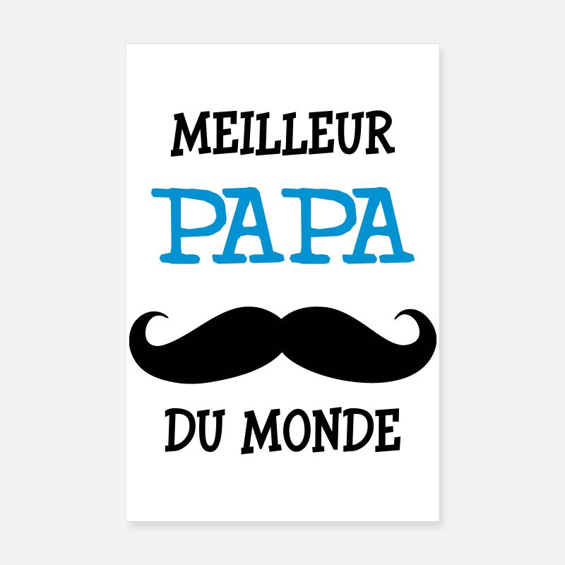 Meilleur Papa du Monde Poster 20 x 30 cm