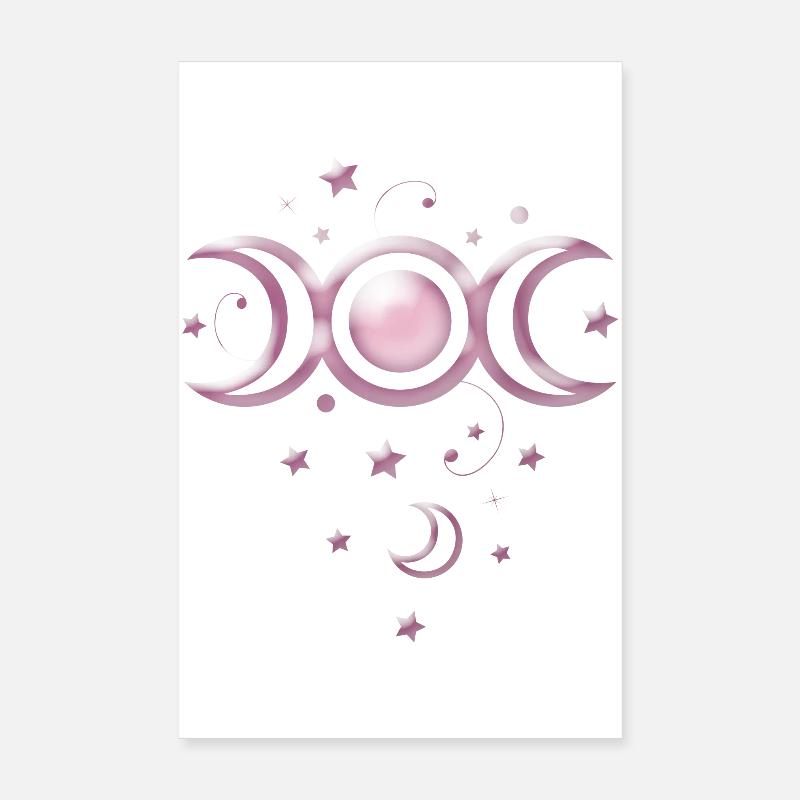 Mond Mondphasen Wicca Poster 20x30 cm