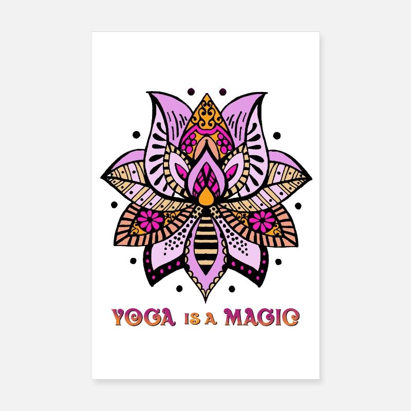 Yoga is a magic Poster 8" x 12" (20x30 cm)