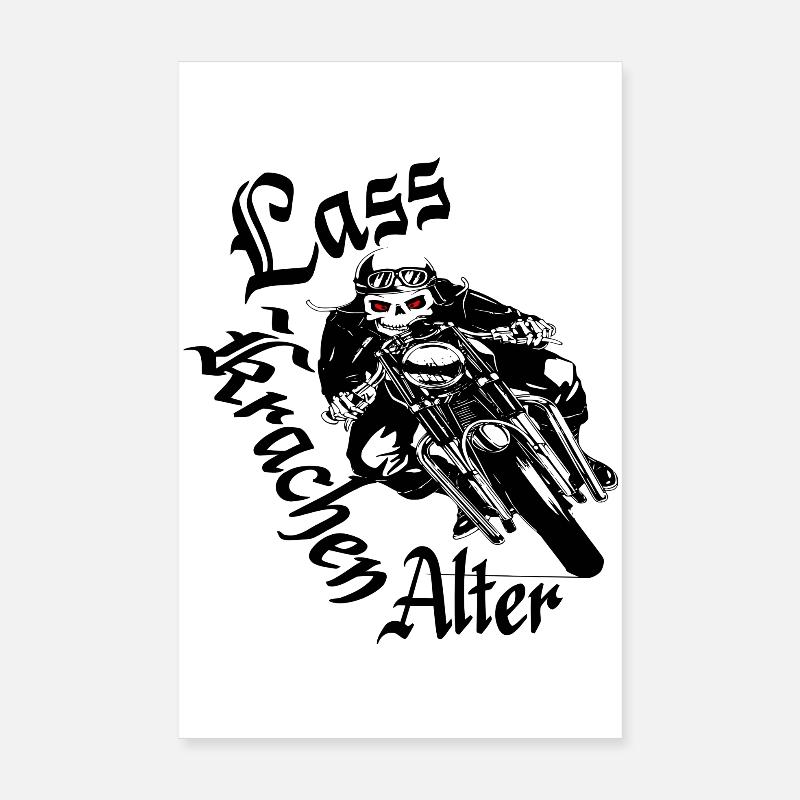 Outlaw Biker Poster 20x30 cm