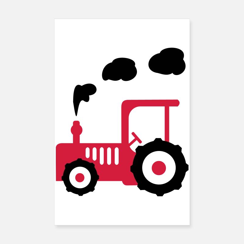 tractor Poster 8" x 12" (20x30 cm)