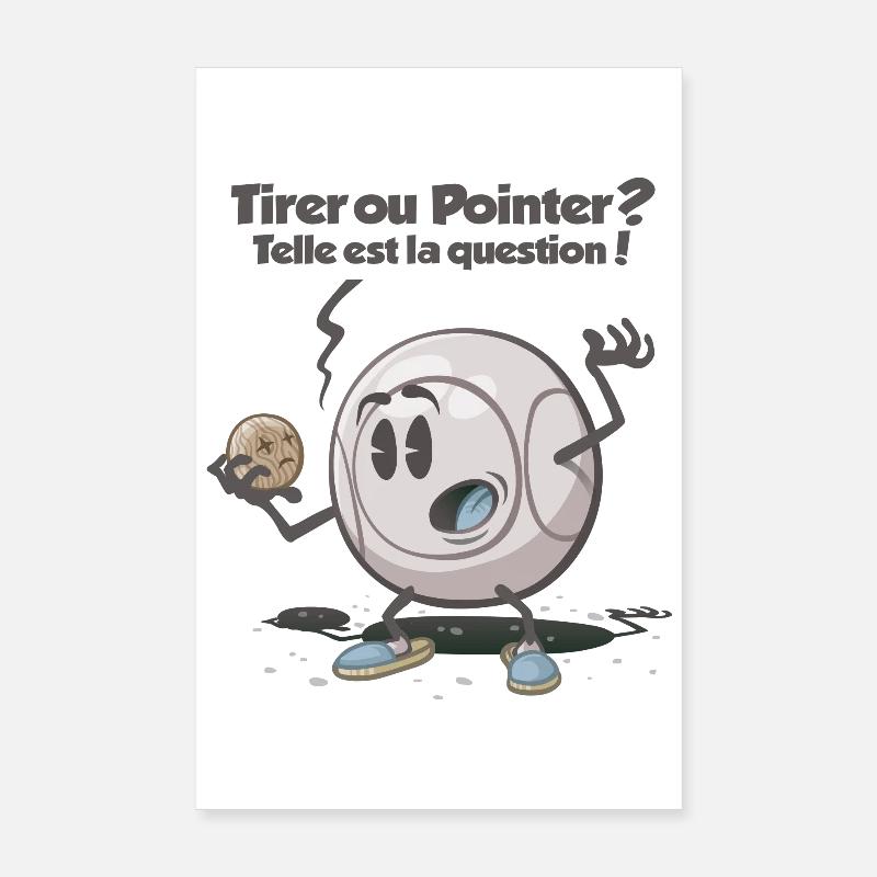 Tirer ou pointer Poster 20x30 cm