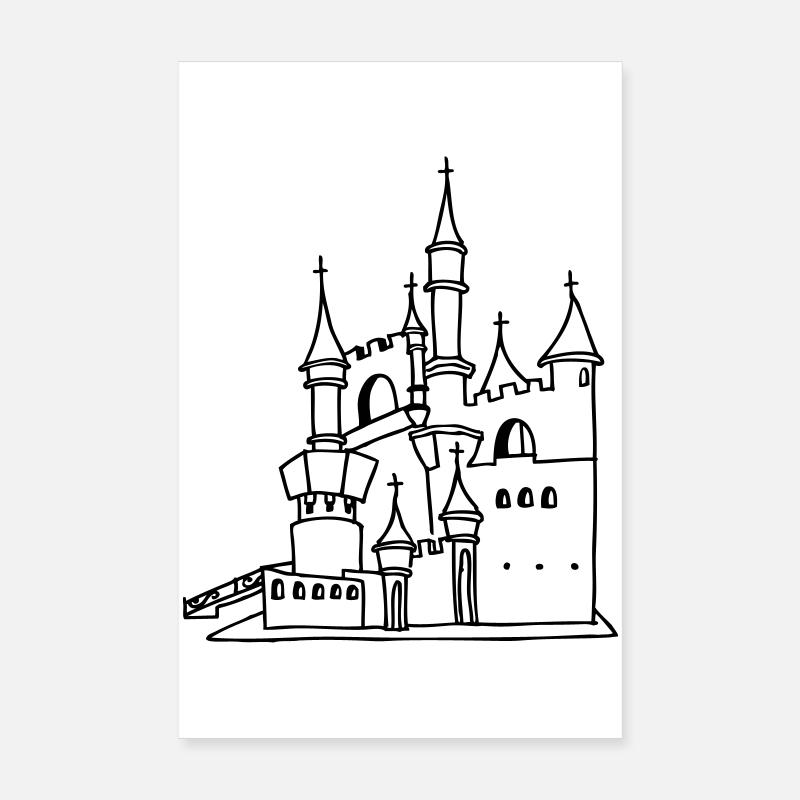 castle Poster 8" x 12" (20x30 cm)