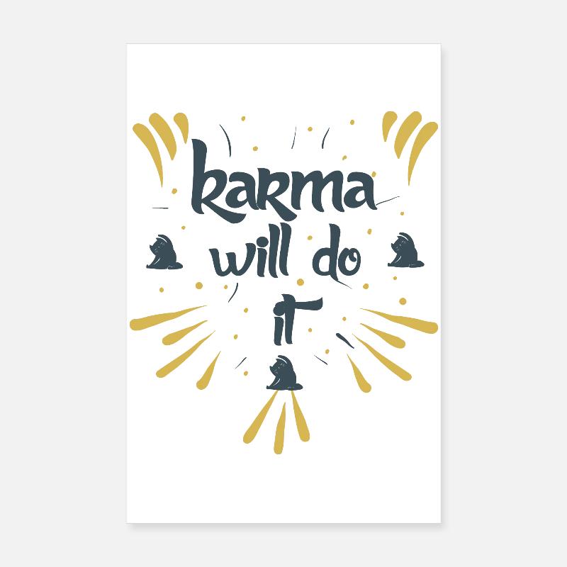 karma will do it kontiki Poster 20x30 cm