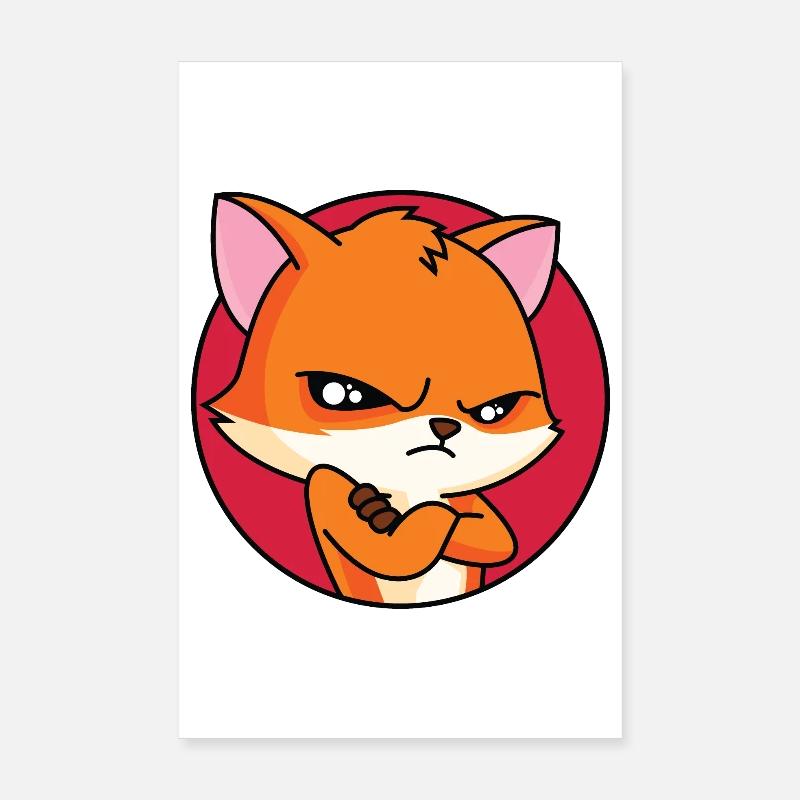 Red Fox - In Mood Poster 8" x 12" (20x30 cm)