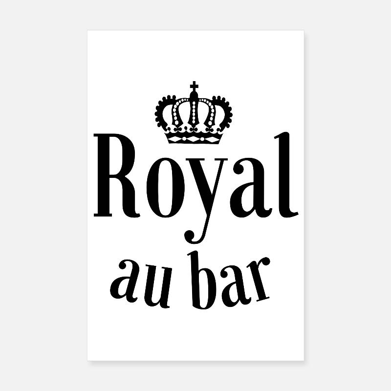 Bier, Biertrinker, Royal an der Bar Poster 20x30 cm