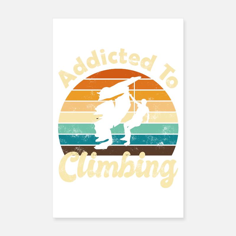 Climbing Rock climbing Poster 8" x 12" (20x30 cm)