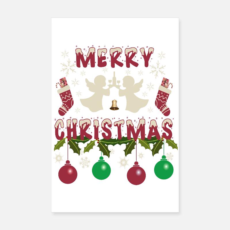 Weihnachtsengel Poster 20x30 cm