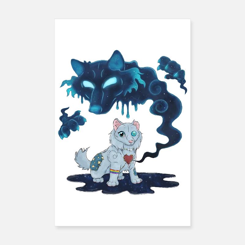 Haunted Plushie Doll : Peluche Loup Hantée Poster 20 x 30 cm