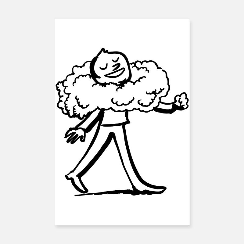 Heiter, beschwingt und verträumt durch´s Leben Poster 20x30 cm