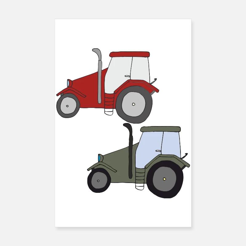 Meet Tractor Poster 8" x 12" (20x30 cm)