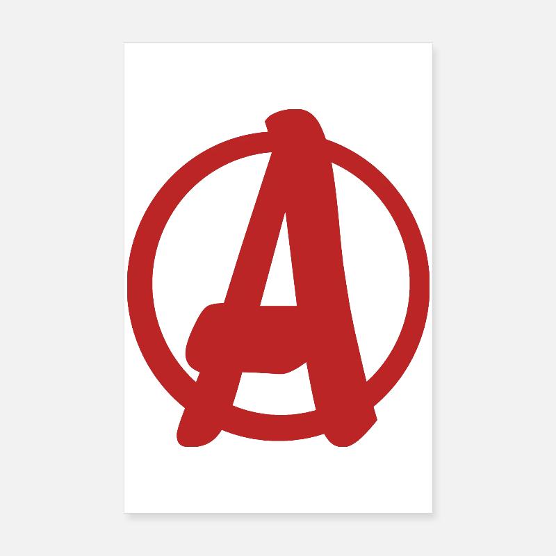 Cool simple A logo Poster 8" x 12" (20x30 cm)