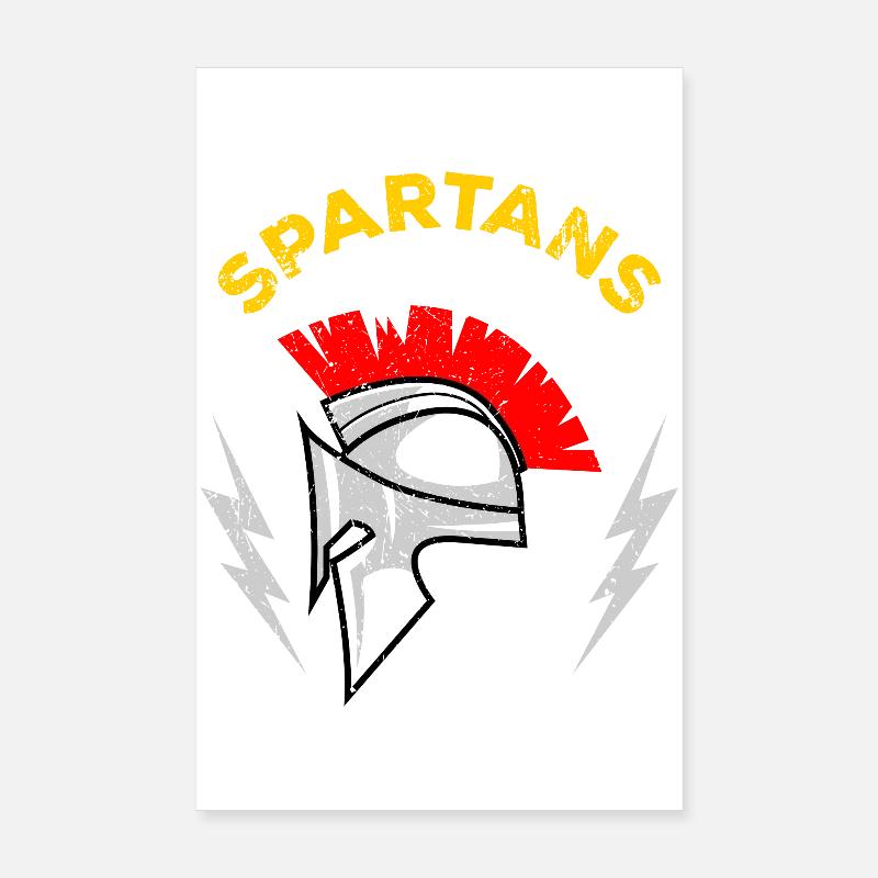 Casque Mohawk Spartan Poster 20 x 30 cm