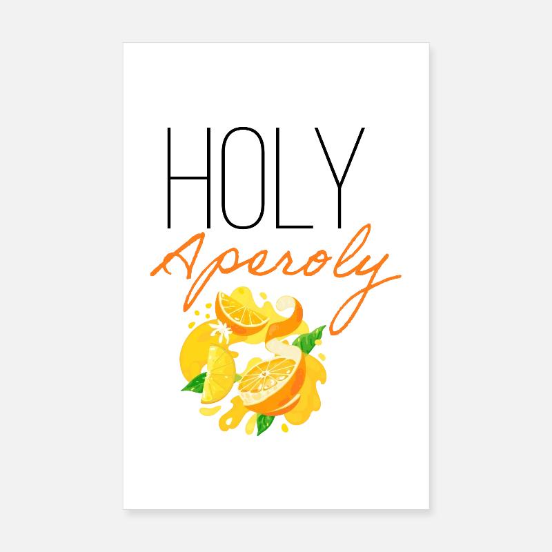 Conception de fêtes d’été de Holy Aperoly Cocktail Poster 20 x 30 cm