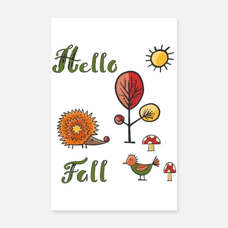 Hello Fall Poster 20x30 cm