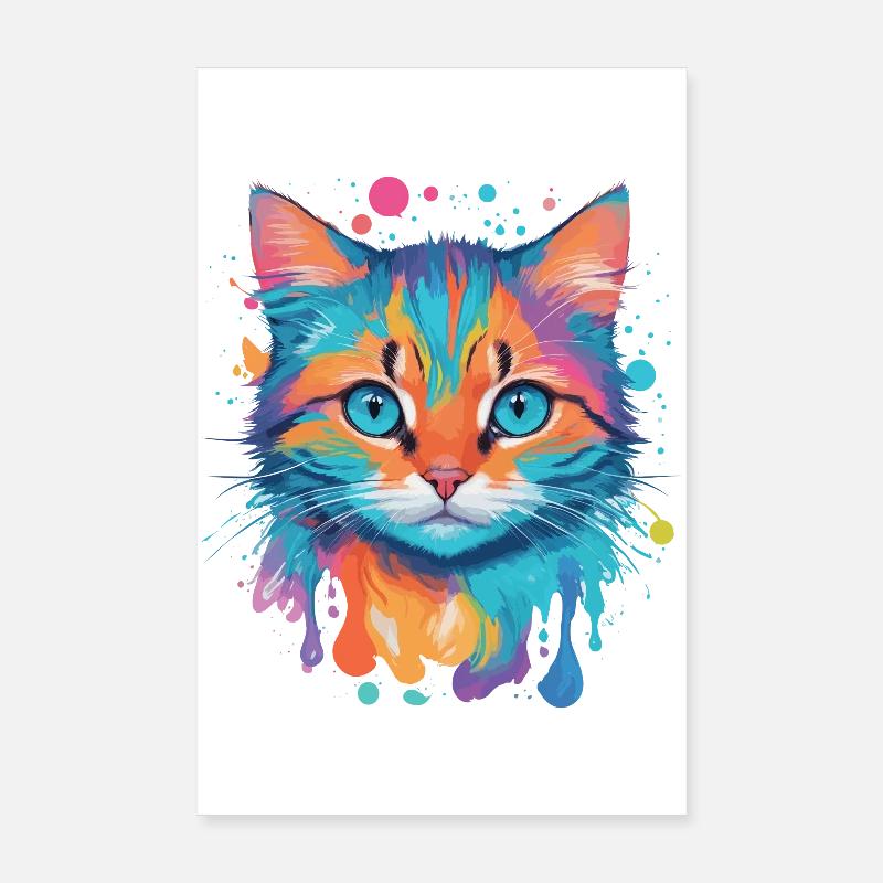 Niedliche Katze Poster 20x30 cm