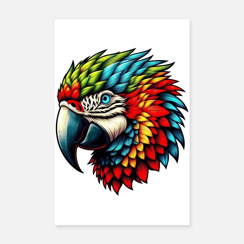 Papagei Poster 20x30 cm
