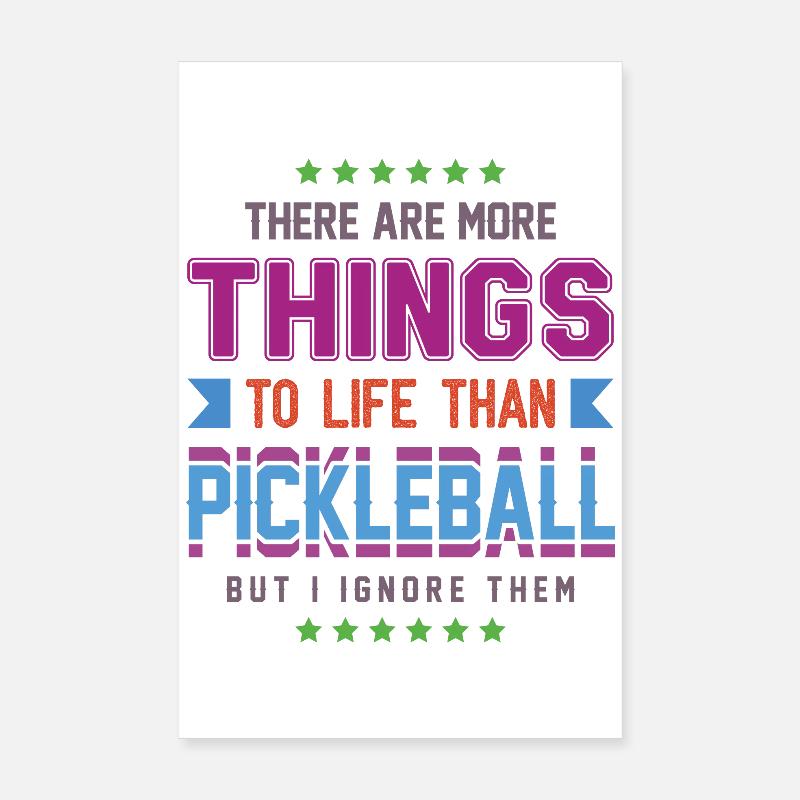 Pickleball Poster 20x30 cm