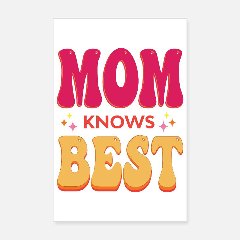 Maman sait ce qu’il y a de mieux Poster 20 x 30 cm