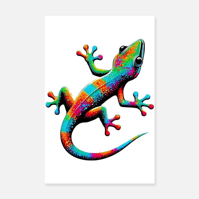 Gecko Poster 8" x 12" (20x30 cm)