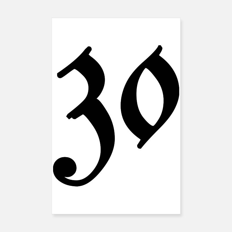 30. 30 ANS. 30e ANNIVERSAIRE. ANNIVERSAIRE 30 ANS. Poster 20 x 30 cm