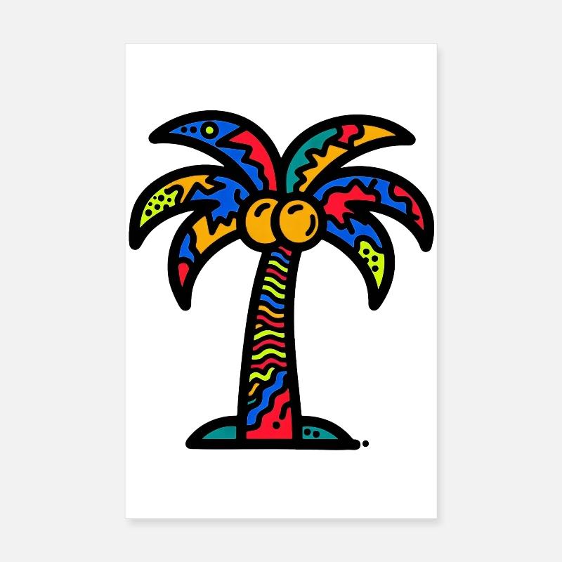 Palm tree Poster 8" x 12" (20x30 cm)