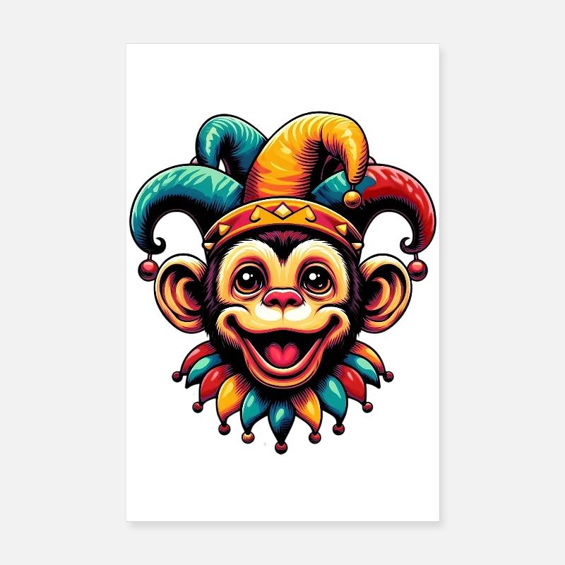 Affennarr Poster 20x30 cm