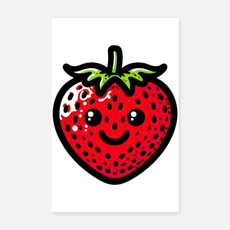 Fraise Fraises Poster 20 x 30 cm