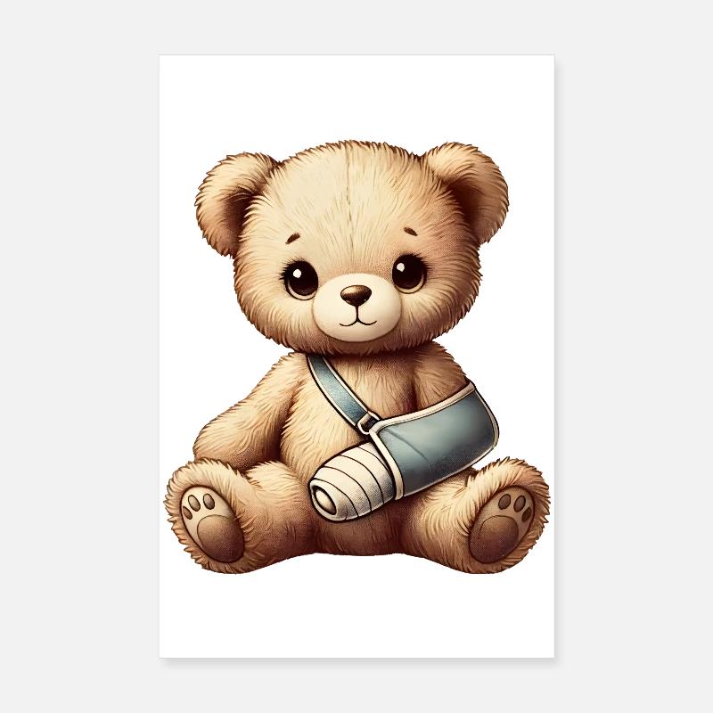 herzerwärmender Teddybär als Trostspender Poster 20x30 cm