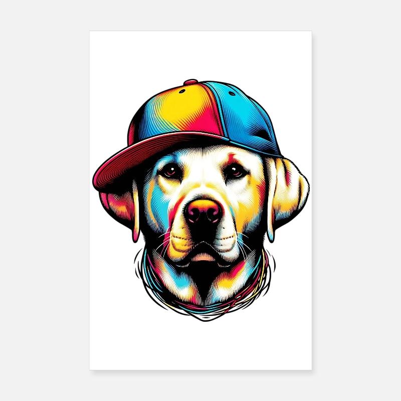 Chien Poster 20 x 30 cm