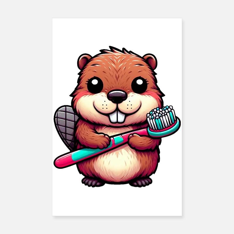 Castor Poster 20 x 30 cm