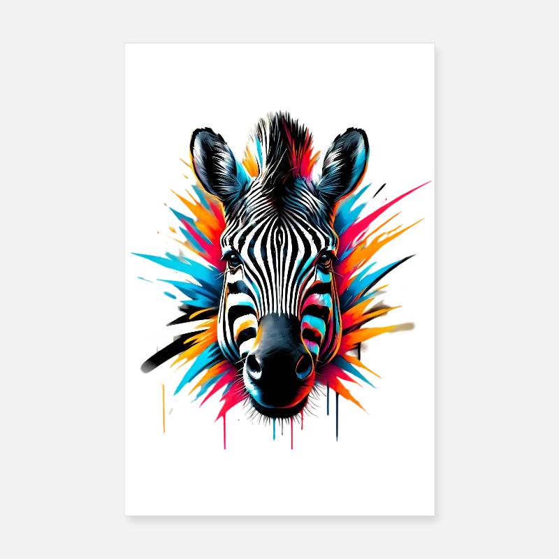 Zebra Poster 20x30 cm