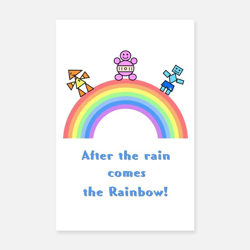 After Rain Comes the Rainbow Poster 8" x 12" (20x30 cm)