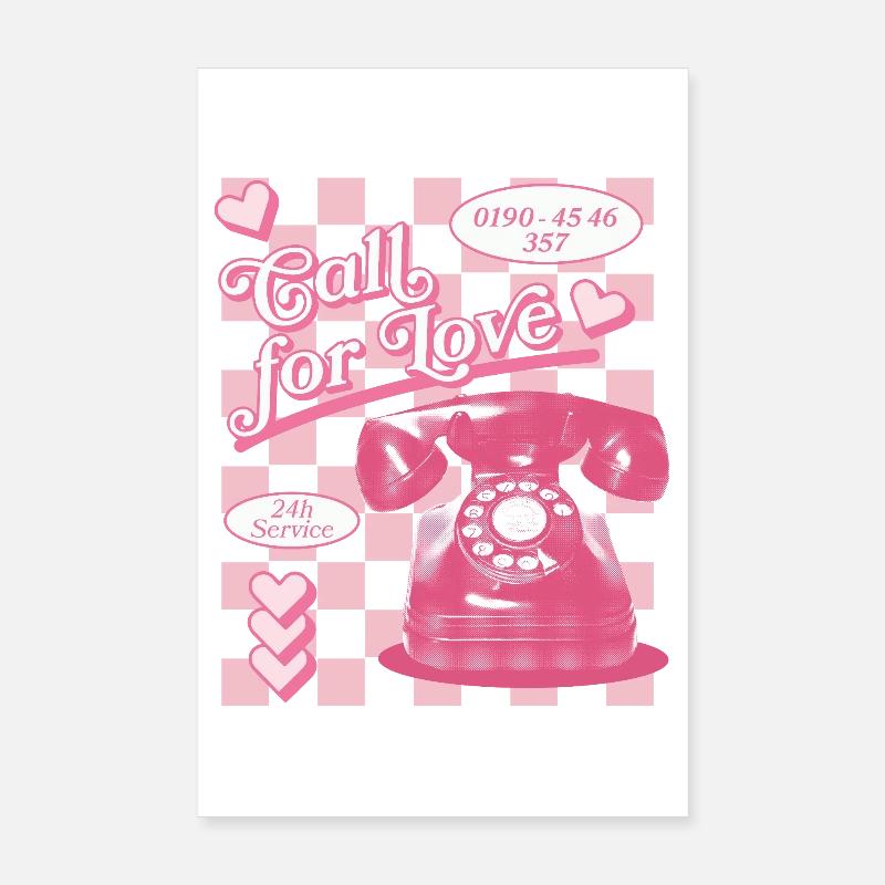 Appel à l’amour hotline esthétique Poster 20 x 30 cm