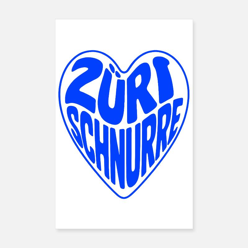 Züri ronronner Poster 20 x 30 cm