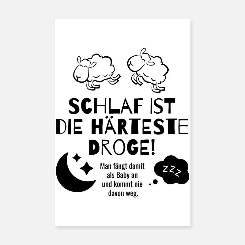 Schlaf Poster 20x30 cm