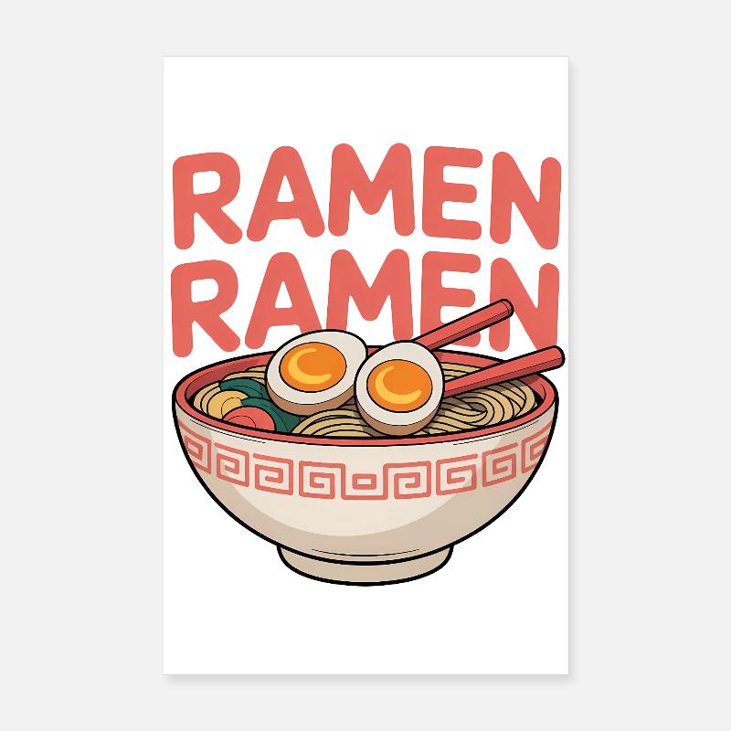 Amateur de bols de ramen Poster 20 x 30 cm