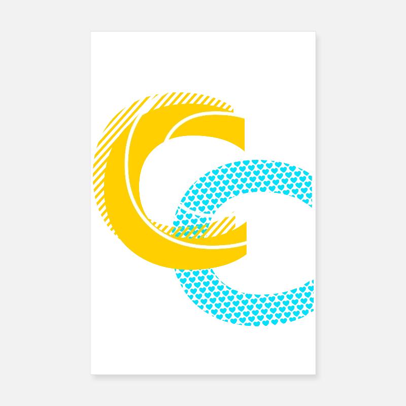 Lettre initiale C Poster 20 x 30 cm