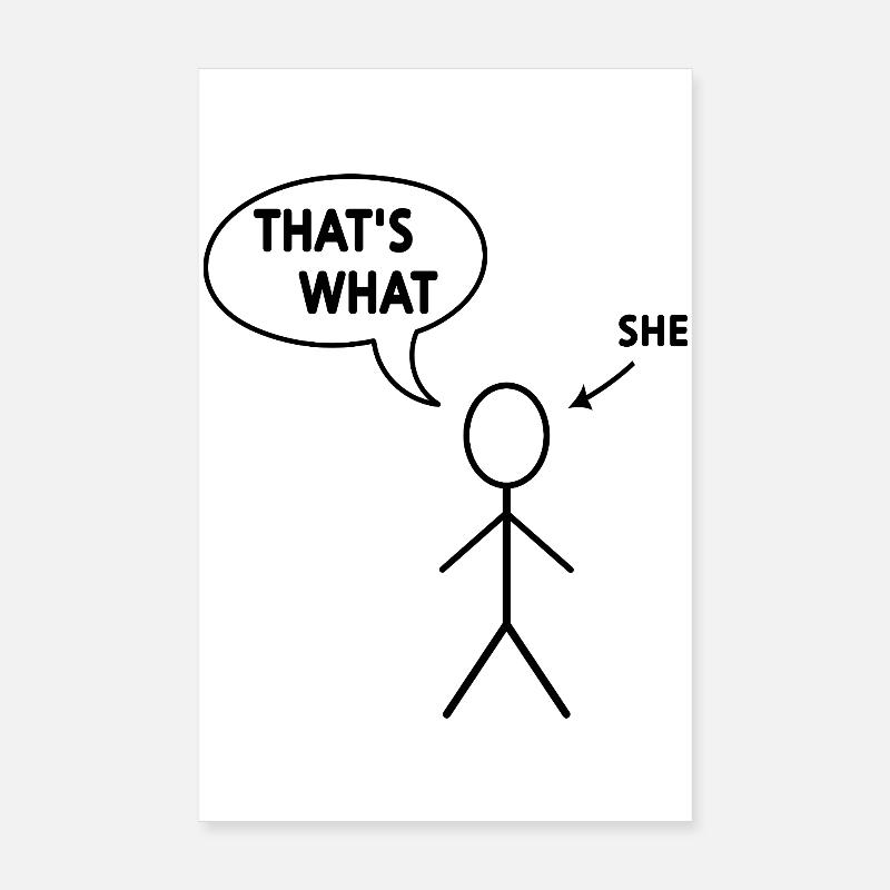 Das hat sie gesagt Poster 20x30 cm