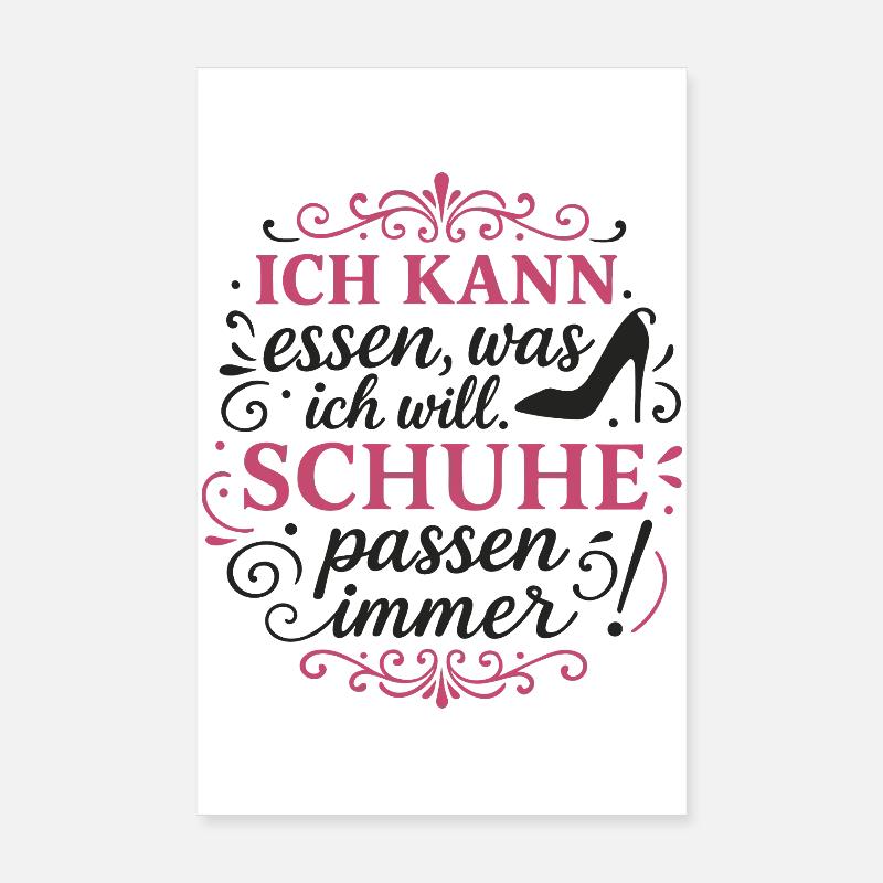 Les chaussures s’adaptent toujours – le style avec humour Poster 20 x 30 cm
