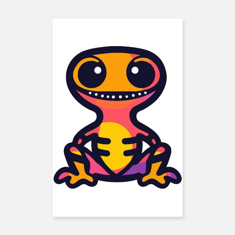 Echse Halloween Zombie Poster 20x30 cm