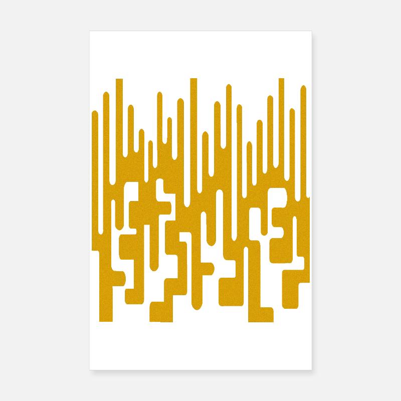 Abstraktes Muster von Cean Poster 20x30 cm