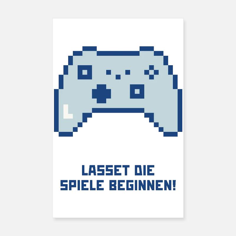 Lasset die Spiele beginnen Poster 20x30 cm