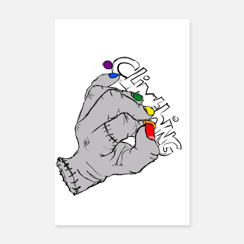 climthing Poster 8" x 12" (20x30 cm)