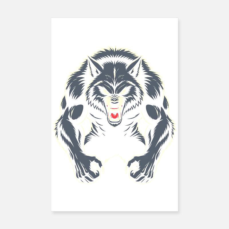 Loup-garou Poster 20 x 30 cm