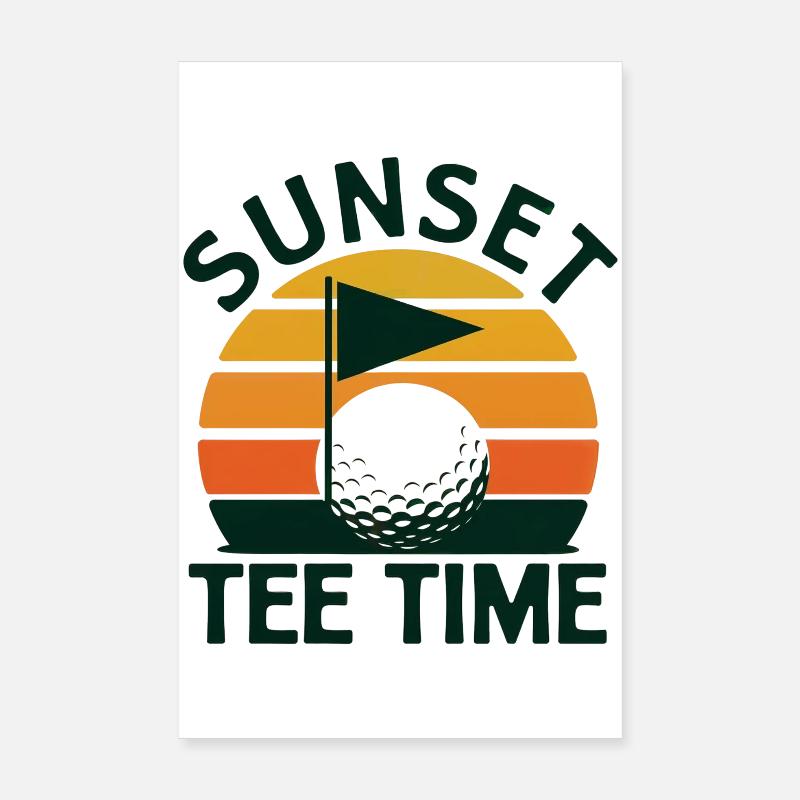 Golf Golfen Retro Poster 20x30 cm