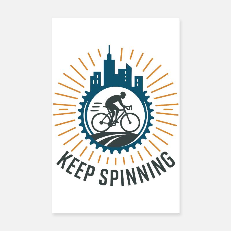Fahrradfahren  Poster 20x30 cm