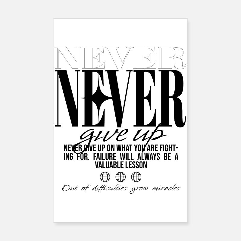 Ne cesse jamais de découvrir - Poster 20 x 30 cm - blanc