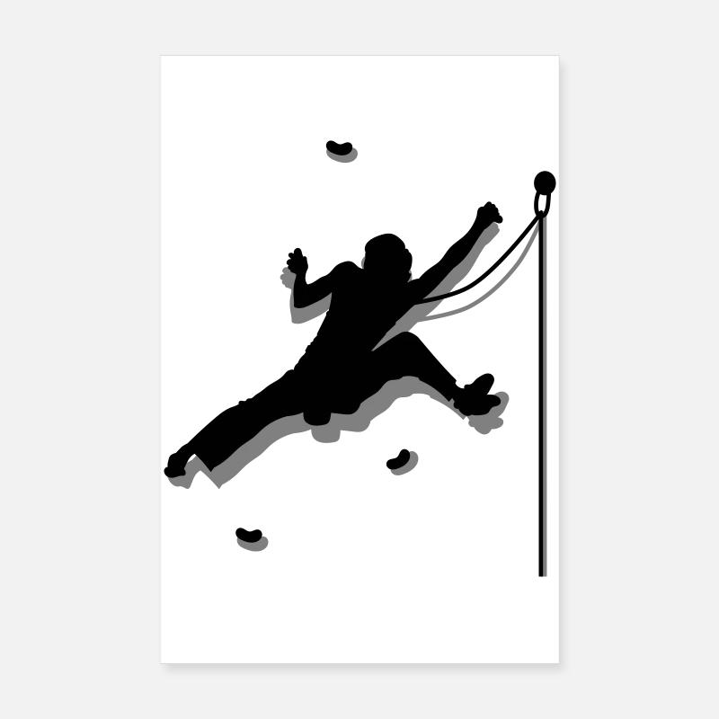 Wall climbing Poster 8" x 12" (20x30 cm)